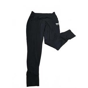 Victoria's Secret PINK Black Sweatpants with Dog Logo